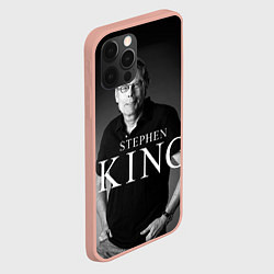 Чехол для iPhone 12 Pro Max Стивен Кинг, цвет: 3D-светло-розовый — фото 2