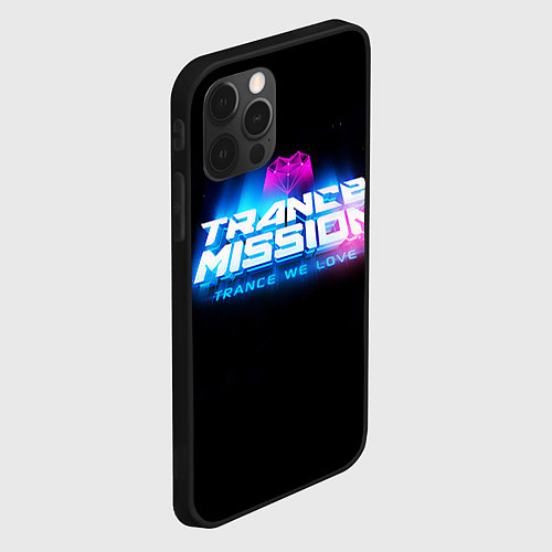 Чехол iPhone 12 Pro Max Trancemission: Trance we love / 3D-Черный – фото 2