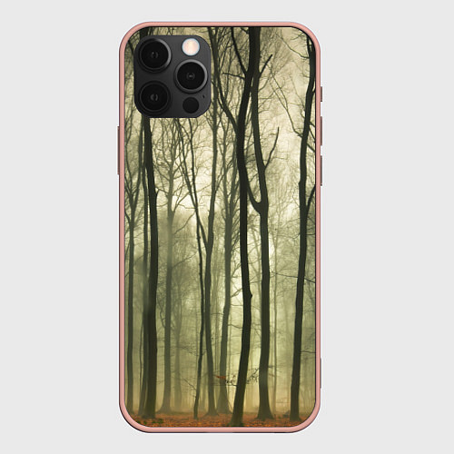 Чехол iPhone 12 Pro Max Чарующий лес / 3D-Светло-розовый – фото 1