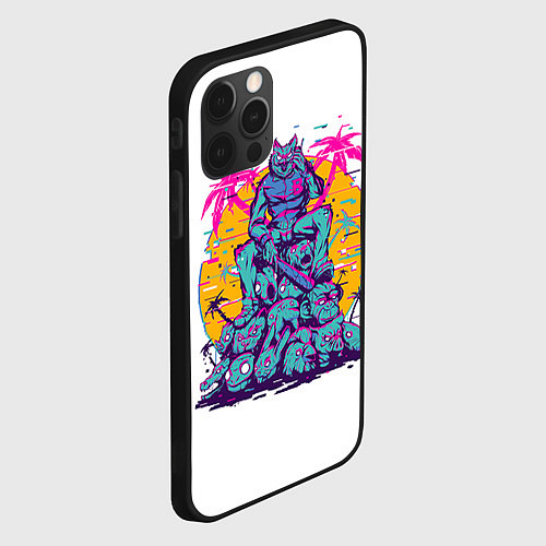 Чехол iPhone 12 Pro Max Hotline Miami: Throne / 3D-Черный – фото 2
