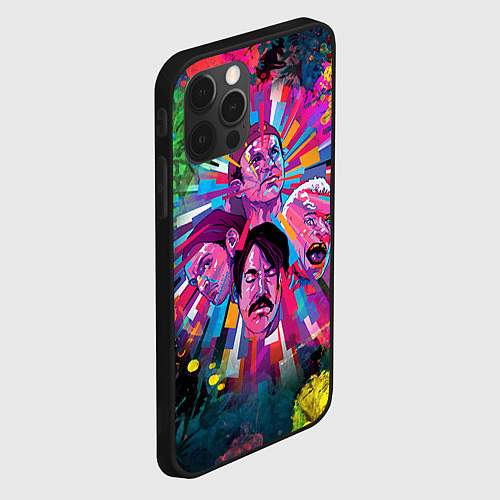 Чехол iPhone 12 Pro Max Red Hot Chili Peppers Art / 3D-Черный – фото 2