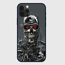 Чехол для iPhone 12 Pro Max Скелет Терминатора, цвет: 3D-черный