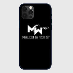 Чехол для iPhone 12 Pro Max Безумный мир, цвет: 3D-черный