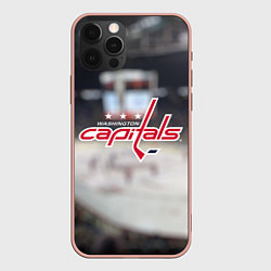 Чехол для iPhone 12 Pro Max Washington Capitals, цвет: 3D-светло-розовый