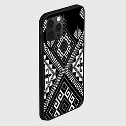 Чехол для iPhone 12 Pro Индейские мотивы, цвет: 3D-черный — фото 2