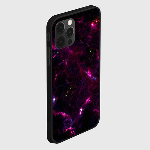 Чехол iPhone 12 Pro Космос / 3D-Черный – фото 2
