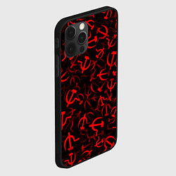 Чехол для iPhone 12 Pro Серп и молот 2, цвет: 3D-черный — фото 2
