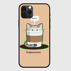 Чехол для iPhone 12 Pro Catpuccino, цвет: 3D-черный