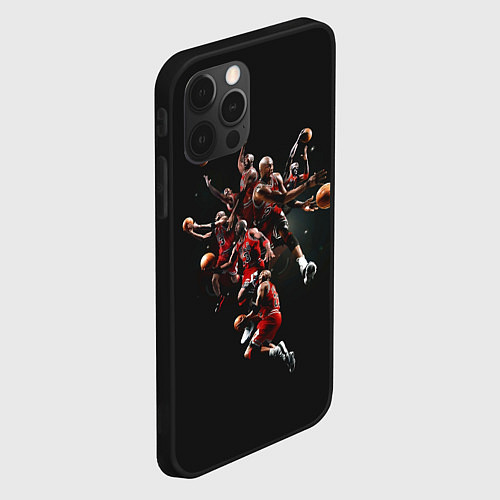 Чехол iPhone 12 Pro Michael Jordan Style / 3D-Черный – фото 2