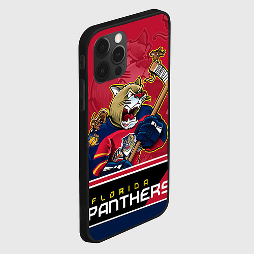 Чехол iPhone 12 Pro Florida Panthers / 3D-Черный – фото 2