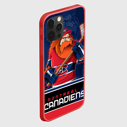 Чехол iPhone 12 Pro Montreal Canadiens / 3D-Красный – фото 2