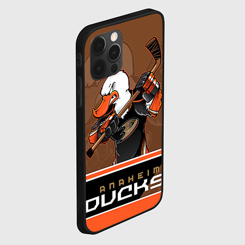 Чехол iPhone 12 Pro Anaheim Ducks / 3D-Черный – фото 2