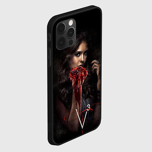 Чехол iPhone 12 Pro Elena Gilbert V3 / 3D-Черный – фото 2