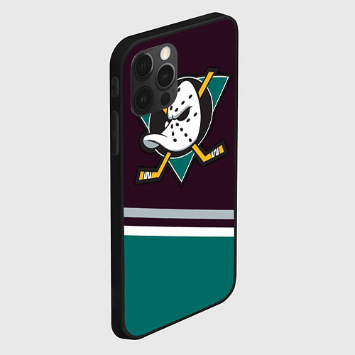 Чехол iPhone 12 Pro Anaheim Ducks / 3D-Черный – фото 2