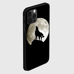 Чехол для iPhone 12 Pro Moon Wolf, цвет: 3D-черный — фото 2