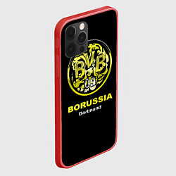 Чехол для iPhone 12 Pro Borussia Dortmund, цвет: 3D-красный — фото 2