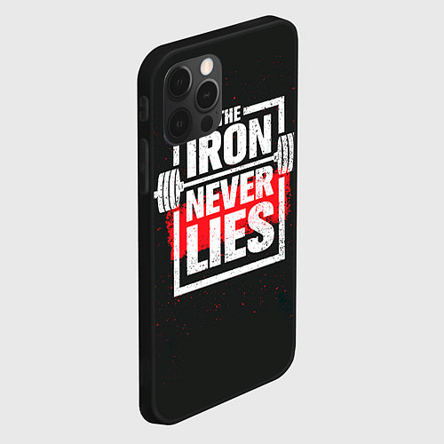 Чехол iPhone 12 Pro The iron never lies / 3D-Черный – фото 2