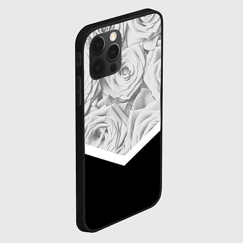 Чехол iPhone 12 Pro Розы / 3D-Черный – фото 2