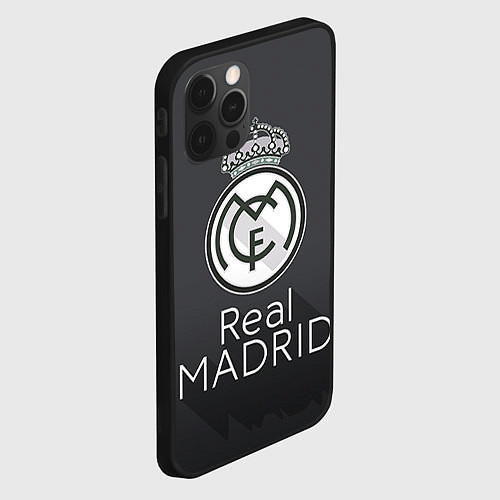 Чехол iPhone 12 Pro Real Madrid / 3D-Черный – фото 2