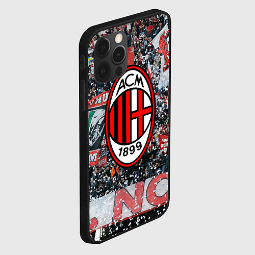 Чехол iPhone 12 Pro Milan FC / 3D-Черный – фото 2