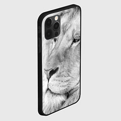 Чехол для iPhone 12 Pro Мудрый лев, цвет: 3D-черный — фото 2