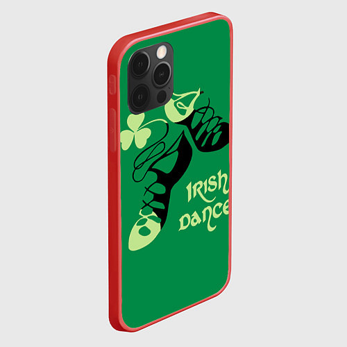 Чехол iPhone 12 Pro Ireland, Irish dance / 3D-Красный – фото 2