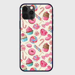 Чехол для iPhone 12 Pro Радости для сладости, цвет: 3D-черный