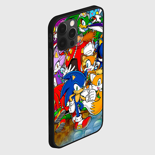 Чехол iPhone 12 Pro Sonic Stories / 3D-Черный – фото 2