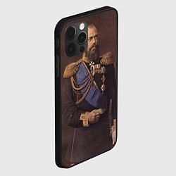 Чехол для iPhone 12 Pro Александр III Миротворец, цвет: 3D-черный — фото 2