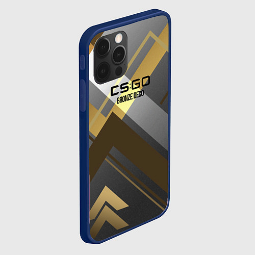 Чехол iPhone 12 Pro Cs:go - Bronze Deco Бронзовая декорация 2022 / 3D-Тёмно-синий – фото 2