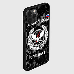 Чехол для iPhone 12 Pro Спецназ: Служу России, цвет: 3D-черный — фото 2
