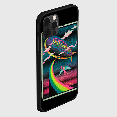 Чехол iPhone 12 Pro Led Zeppelin: Colour Fly / 3D-Черный – фото 2