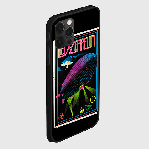 Чехол iPhone 12 Pro Led Zeppelin: Angel Poster / 3D-Черный – фото 2