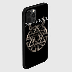 Чехол для iPhone 12 Pro Disturbed Logo, цвет: 3D-черный — фото 2