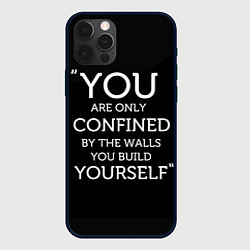 Чехол для iPhone 12 Pro Стены, цвет: 3D-черный