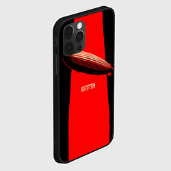 Чехол для iPhone 12 Pro Led Zeppelin: Red line, цвет: 3D-черный — фото 2