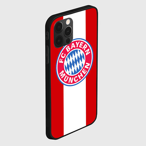 Чехол iPhone 12 Pro Bayern FC: Red line / 3D-Черный – фото 2