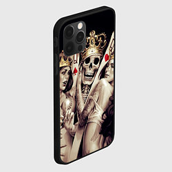 Чехол для iPhone 12 Pro Poker Skull, цвет: 3D-черный — фото 2