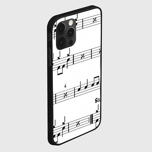 Чехол iPhone 12 Pro I LOVE ROCK AND ROLL / 3D-Черный – фото 2