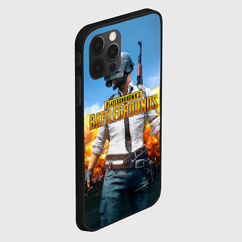 Чехол iPhone 12 Pro PUBG Wars / 3D-Черный – фото 2