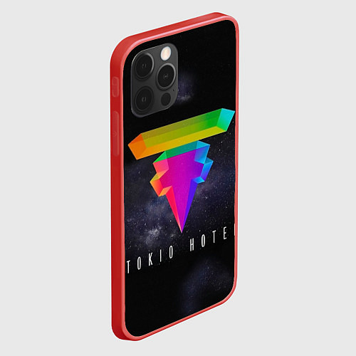 Чехол iPhone 12 Pro Tokio Hotel: New Symbol / 3D-Красный – фото 2