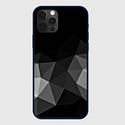 Чехол для iPhone 12 Pro Abstract gray, цвет: 3D-черный