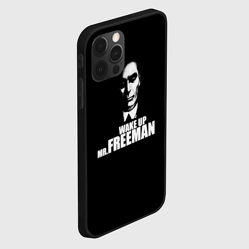 Чехол iPhone 12 Pro Wake up Mr. Freeman / 3D-Черный – фото 2
