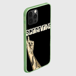Чехол для iPhone 12 Pro Scorpions Rock, цвет: 3D-салатовый — фото 2