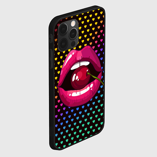 Чехол iPhone 12 Pro Pop art / 3D-Черный – фото 2