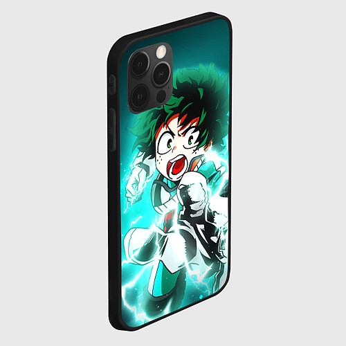 Чехол iPhone 12 Pro Моя геройская академия / 3D-Черный – фото 2