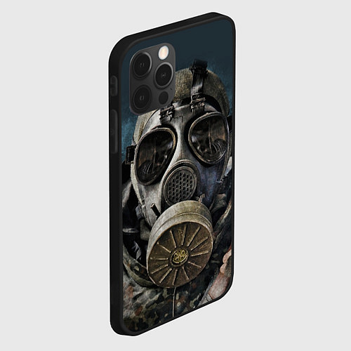 Чехол iPhone 12 Pro STALKER: Mask / 3D-Черный – фото 2