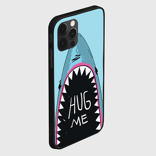 Чехол iPhone 12 Pro Shark: Hug me / 3D-Черный – фото 2