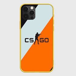 Чехол для iPhone 12 Pro CS:GO Asiimov Lines, цвет: 3D-желтый