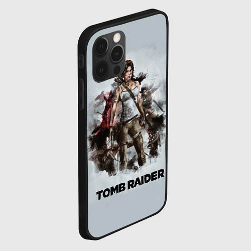 Чехол iPhone 12 Pro TOMB RAIDER / 3D-Черный – фото 2